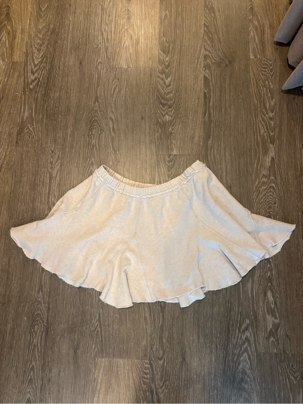 aerie Cream Flared Skater Skirt